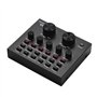 Btuty Carte son externe de mixage audio USB Interface audio avec effets sonores multiples Batterie rechargeable intégrée