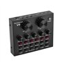 Btuty Carte son externe de mixage audio USB Interface audio avec effets sonores multiples Batterie rechargeable intégrée
