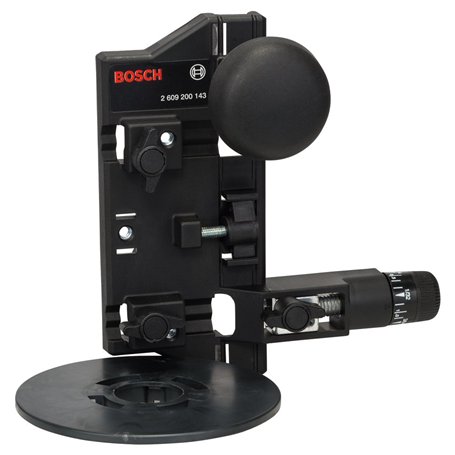 Bosch Accessories Compas de fraisage avec adaptateur pour rails de guidage (Accessoires pour Défonceuses) 2609200143 Noir