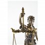 Statue de la Justice de 32 cm, couleur bronze.