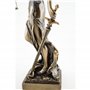 Statue de la Justice de 32 cm, couleur bronze.