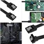 GZhaimai 10 PCS Sata III Data Cable, SATA 3 50 cm Câble de pour Connexion Carte Mère HDD SSD Hard Drive, Compatible SATA 3.0 6 G