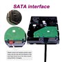 GZhaimai 10 PCS Sata III Data Cable, SATA 3 50 cm Câble de pour Connexion Carte Mère HDD SSD Hard Drive, Compatible SATA 3.0 6 G