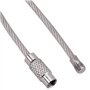 SIOPPKIK 30 pièces Porte-clés en Fil Couleur en Acier Inoxydable Porte-clés en câble Boucle Anneaux avec Joints en Acier Inoxyda