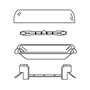 Douille pour Lampe R7S 118mm Halogène et Ampoule LED R7S, AC 100-240V, R7S J118 Linéaire Base Support Céramique pour Lampe Proje