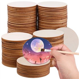 WZYTEU 40Pcs Disque en Bois