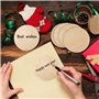 WZYTEU 40Pcs Disque en Bois,10 cm Rondin de Bois Non Finis avec 2.5 mm d’Épaisseur pour l'artisanat de Bricolage Pyrogravure Pei