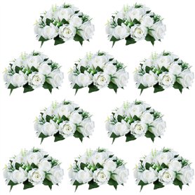 NUPTIO 10 Pièces Fleurs Artificielles