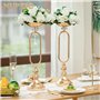 NUPTIO 10 Pièces Fleurs Artificielles, 15 Têtes de Roses Plastique avec Base, Convient au Centre de la Table Mariage Notre Magas
