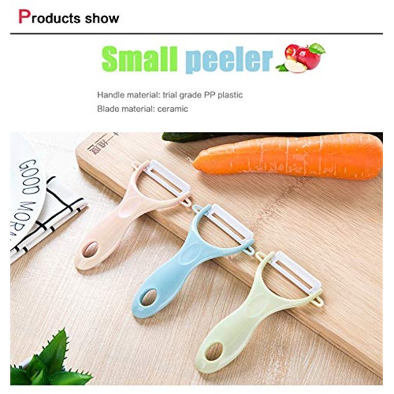 Image secondaire de BITEFU 6 Pcs Eplucheur de Légumes Econome, Couteau Ceramiques Cuisine Enfant Eplucheur de Pomme