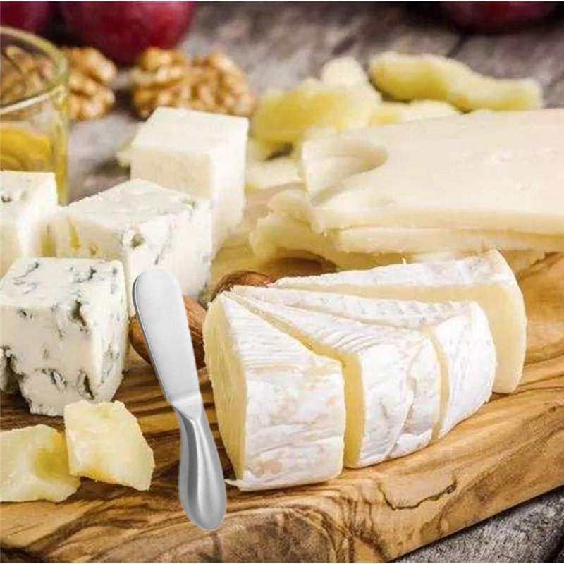 Image secondaire de Accfore Lot de 4 couteaux à épander, couteaux multifonctions en acier inoxydable pour fromage, beurre froid, confiture, pâtisser
