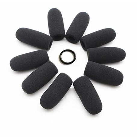 Housses de rechange en mousse pour microphone de casque d’aviation David Clark M-4/M-7