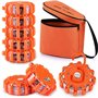 Tobfit Éclairage routier LED Gyrophare Balise De Signalisation lumineuse LED Lampe d'Avertissement Clignotant Eclairage d'urgenc