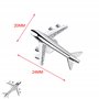 YZSZ 1 Paire Bouton de Manchette Avion en Métal Chemise pour Homme Jet Boutons de Manchette Boutons de manchette en forme d'avio