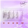 Hameçon Triple pour Leurre 2#,4#, 6#, 8#, 10# 50 Piècestaille Crochet Pêche Haute Teneur Carbone Ensemble Hameçons Pêche Acier C