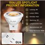Bonlux gu4 mr11 LED 12V Light, 3W spot blanc chaud 3000k spot remplacement 35w lampe réflecteur ampoule 350lm spot 38 ° angle de