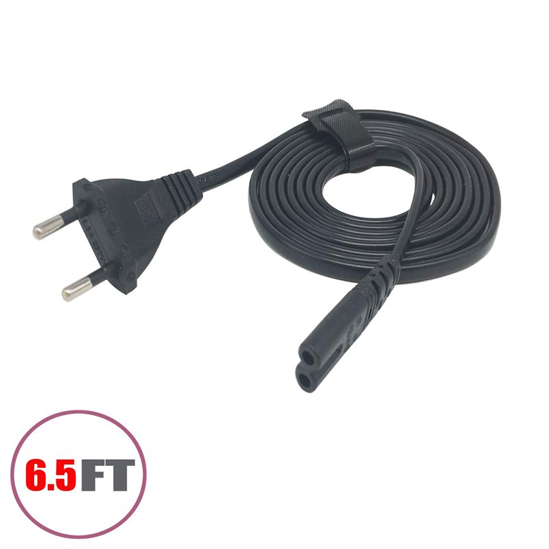 Image secondaire de WICAREYO Cordon d'alimentation ca prise UE de 2 m Remplacement du cordon d'alimentation pour PS4 PS5 PS3 PS2 Xbox one S/X