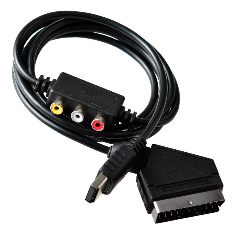 Mcbazel Scart RGB AV Cable Câble audio Connecteur vidéo pour Sega Dreamcast