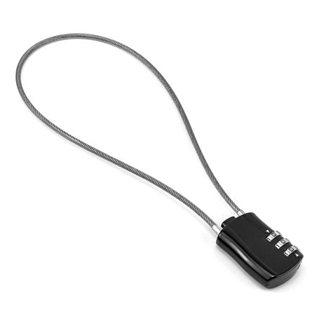 QWORK® Cadenas à Câble Rétractable