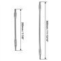 QWORK Rallonges Flexibles de Foret, Arbre Flexible pour Perceuse Visseus Tournevis, 1/4'' Tige Hexagonale, 200mm et 300mm (2 Piè