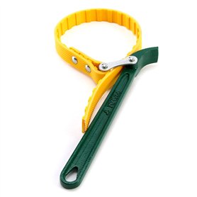 QWORK Clé à Sangle pour Filtre à Huile Réglable 9 Pouces