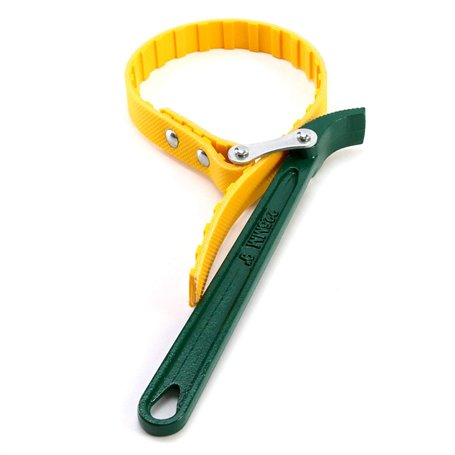 QWORK Clé à Sangle pour Filtre à Huile Réglable 9 Pouces