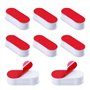 Tampons Abattant WC 8 Pièces Patins Pare-chocs de Siège de Toilette Patins pour Abattant de Toilette pour Maison Hôtel Restauran