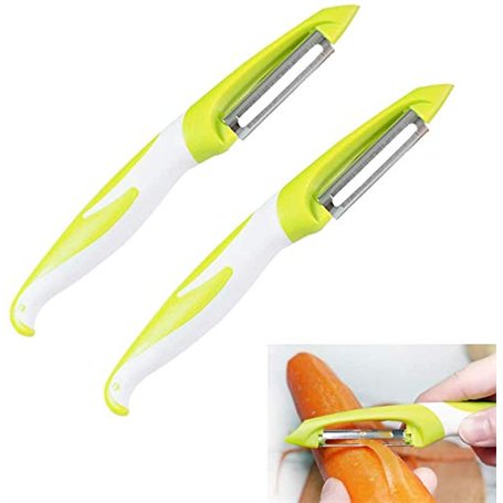 QitinDasen 2Pcs Professionnel Droites Éplucheur