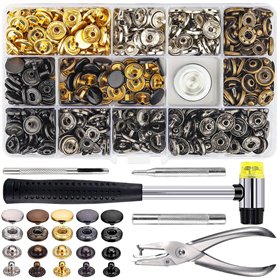 150 Boutons Pression en Métal