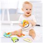 5 Pcs Anneau De Dentition Shaker Grab Spin Hochet Jouet pour 3 6 9 12 18 Mois Bébés Infan