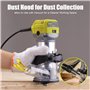 DEWINNER à Bois Défonceuse affleureuse électrique 710W 13000-33000RPM, 6 Vitesses Variables, 3 Pinces de 1/4" 6mm &8mm, professi