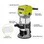 DEWINNER à Bois Défonceuse affleureuse électrique 710W 13000-33000RPM, 6 Vitesses Variables, 3 Pinces de 1/4" 6mm &8mm, professi