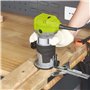 DEWINNER à Bois Défonceuse affleureuse électrique 710W 13000-33000RPM, 6 Vitesses Variables, 3 Pinces de 1/4" 6mm &8mm, professi