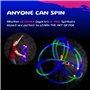 Spinballs Bolas Lumineuses - USB Rechargeable avec 22 Modes et Motifs Lumineux Colorés – Balle de Jonglage Durable, Soft-Core LE