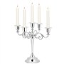 Chandelier 5 Bras Vintage en Métal Bougeoir Candélabre Chandelier au Design Style Rétro Artisanat Bougeoir Stand pour Décoration