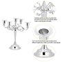 Chandelier 5 Bras Vintage en Métal Bougeoir Candélabre Chandelier au Design Style Rétro Artisanat Bougeoir Stand pour Décoration