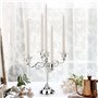 Chandelier 5 Bras Vintage en Métal Bougeoir Candélabre Chandelier au Design Style Rétro Artisanat Bougeoir Stand pour Décoration