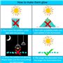 Mdurian 200Pcs Pierre Lumineuse Galet Lumineux Cailloux Brillants dans Le Noir pavés pour Maison Jardin passerelle Aquarium Pati