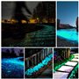 Mdurian 200Pcs Pierre Lumineuse Galet Lumineux Cailloux Brillants dans Le Noir pavés pour Maison Jardin passerelle Aquarium Pati
