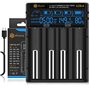 WISSBLUE Chargeur de Batterie 18650