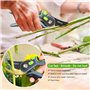 Sécateur de jardin, sécateur pour jardinage robuste avec lames en acier inoxydable antirouille, meilleur sécateur de jardin prof