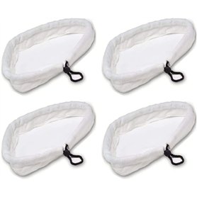 PIQIUQIU Lavable Durable Chiffons de Rechange pour Balai Vapeur Lot de 4 Chiffons de Rechange pour Balai Vapeur Tampons de Recha