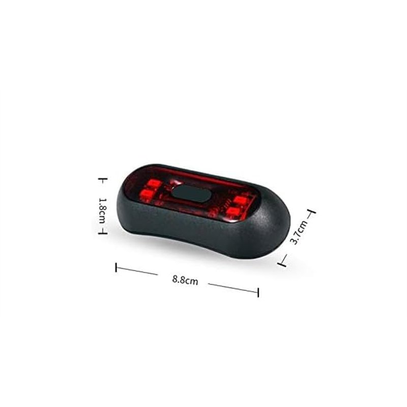 Image secondaire de Riloer LED vélo arrière feu arrière USB Rechargeable Casque de vélo Sac à Dos Lampe de Sport