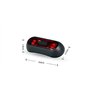 Riloer LED vélo arrière feu arrière USB Rechargeable Casque de vélo Sac à Dos Lampe de Sport