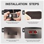 Riloer LED vélo arrière feu arrière USB Rechargeable Casque de vélo Sac à Dos Lampe de Sport