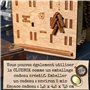 iDventure Cluebox - Schrödingers Cat - Puzzle Escape Room Jeu - Puzzle 3D - Boite en Bois - Cadeau Homme Original - Casse-tête e