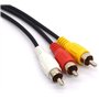 Câble USB vers 3 RCA, USB mâle vers 3 RCA mâles, câble répartiteur Caméscope Audio Vidéo AV Composite Extension Code pour Mac PC