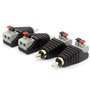 OpenII Connecteur d'alimentation pour caméra de vidéosurveillance - Pour haut-parleur audio et vidéo - Connecteur RCA mâle vers