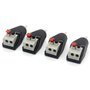 OpenII Connecteur d'alimentation pour caméra de vidéosurveillance - Pour haut-parleur audio et vidéo - Connecteur RCA mâle vers 