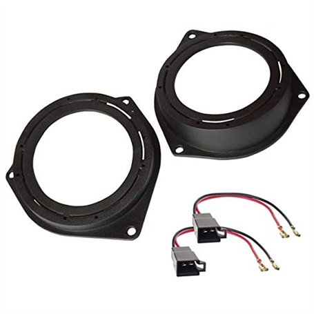 Sound-way Kit adaptateurs Montage Enceintes Haut-parleurs 10 cm Compatible avec Fiat